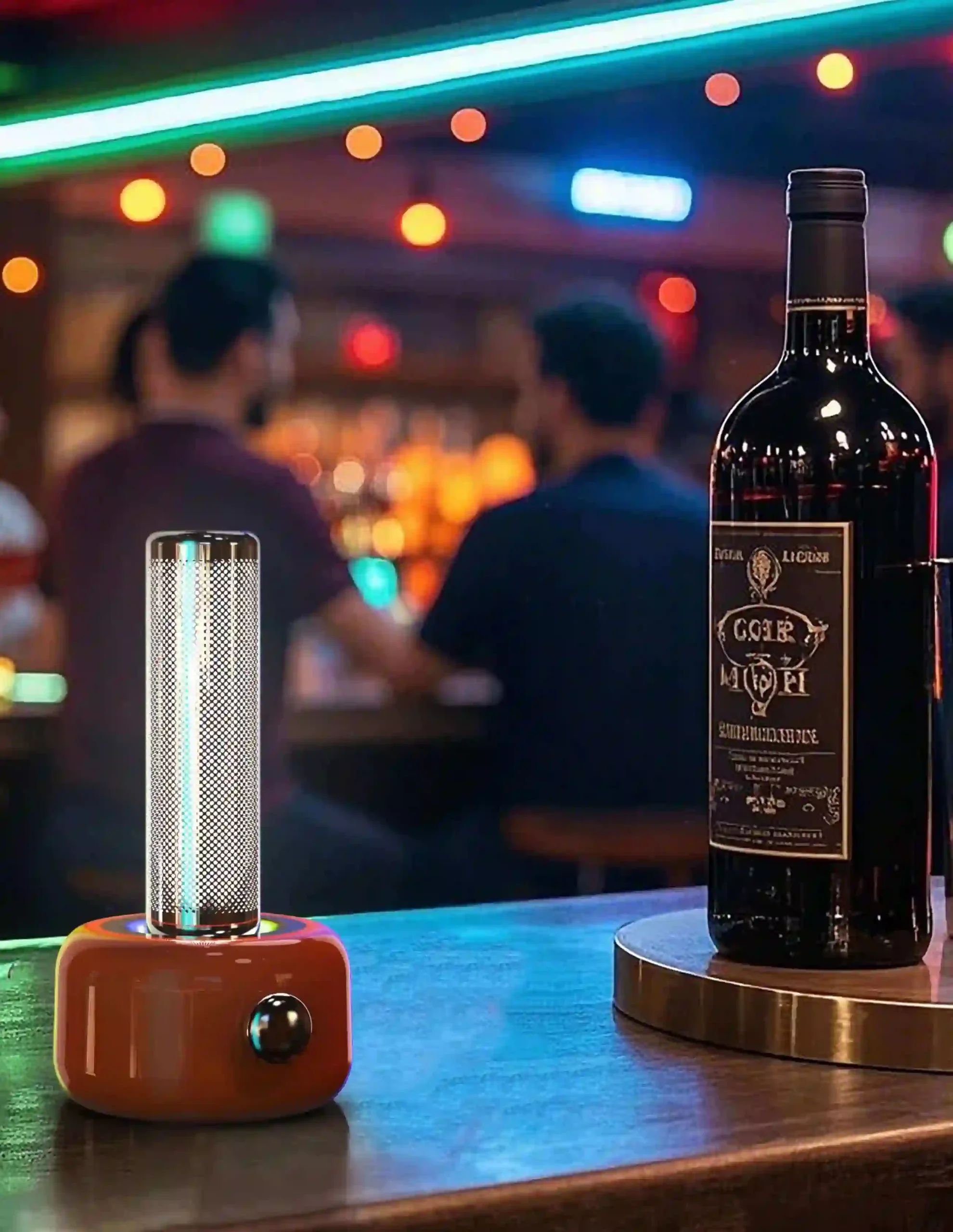 Rhythm-sync party atmosphere lighting with wireless speaker