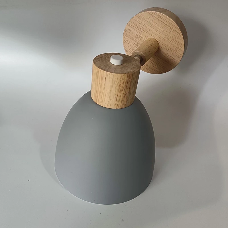 Scandinavian Decor Wooden Bedside Lamp