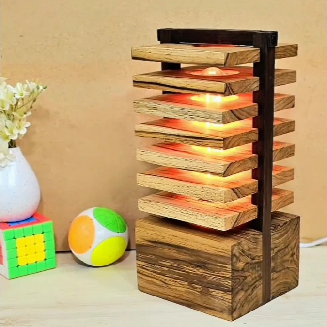 Traditional Craftsmanship wooden table light