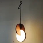 Double-circled nested solid wooden Chandelier